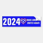 2024 MAKE AMERIKA OPNIEUW VERENIGD BUMPERSTICKER (Voorkant)