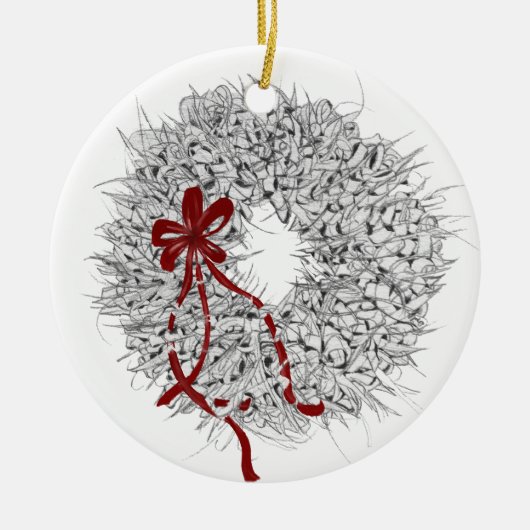 2024 Mele Kalikimaka Ti Leaf Krans Ornament (Voorkant)