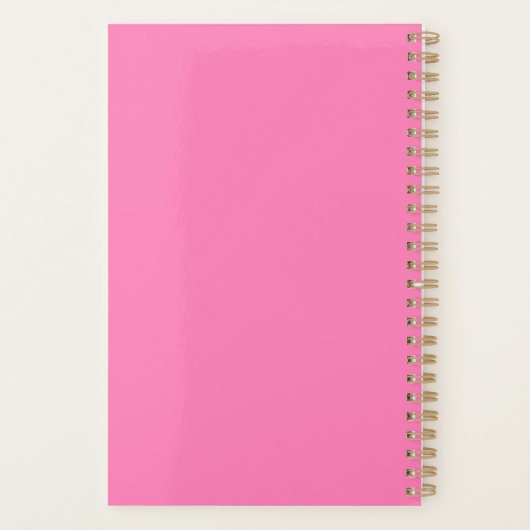 2024 Modern Bold Red - Hot Rose Typography Planner (Dos)