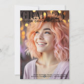 2024 Modern Magazine Overlay Afstuderen Aankondiging (Voorkant)