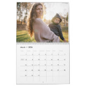 2024 Moderne aangepaste foto Creëer Uw eigen famil Kalender (Mar 2026)