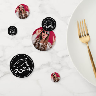 2024 Moderne Custom Photo Graduation Party Confetti
