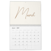2024 Moderne minimalistische Boho familie fotocoll Kalender (Mar 2027)