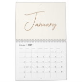 2024 Moderne minimalistische Boho familie fotocoll Kalender (Jan 2027)