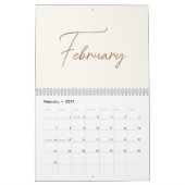 2024 Moderne minimalistische Boho familie fotocoll Kalender (Feb 2027)