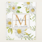 2024 Monogram Daisy Floral hebdomadaire mensuel (Devant)