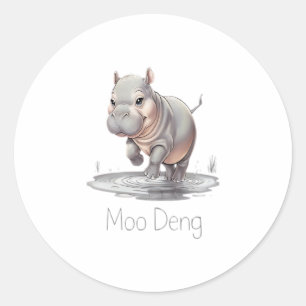 2024 Moo Deng Ronde Sticker