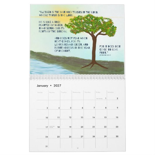 2024 Ne vous inquiétez pas Calendrier mensuel (Jan 2027)