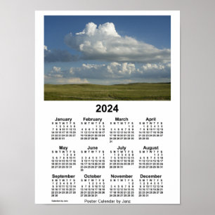 2024 Nebraska Sandhills Kalender door Janz Poster