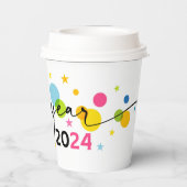 2024 Nieuwjaar Papieren Bekers (Achterkant)