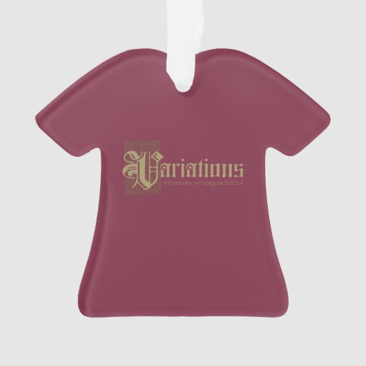 2024 Noblesville Winter Guard Variations Ornament (voorkant)