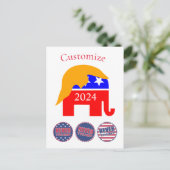 2024 Nooit Trump Thunder_Cove Briefkaart (Staand voorkant)