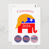 2024 Nooit Trump Thunder_Cove Briefkaart (Voorkant / Achterkant)