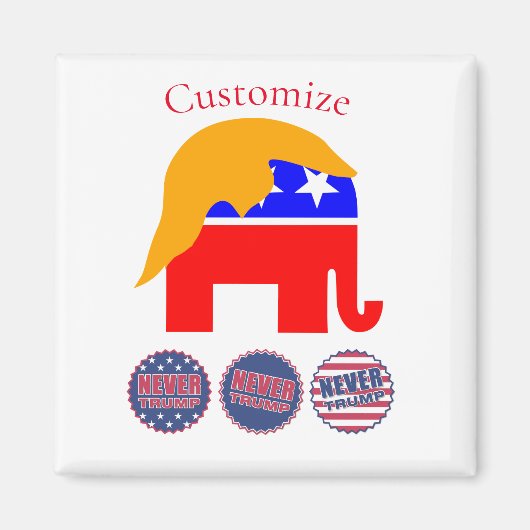 2024 Nooit Trump Thunder_Cove Magneet (Voorkant)