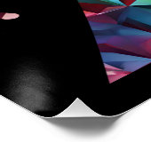 2024 Oudejaarsavond feestkleurrijk Perfect Poster (Hoek)