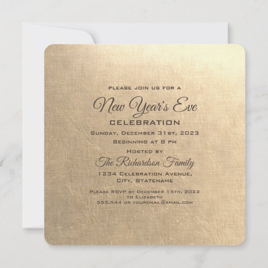 2024 Oudejaarsavond Party Aangepaste uitnodigingen (Achterkant)