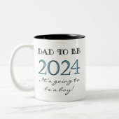 2024 Papa sera de garçon Nouveau papa Mug (Gauche)