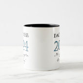2024 Papa sera de garçon Nouveau papa Mug (Centre)