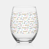 2024 Parijs Frankrijk Spelen Zomer Wijnglas Zonder Voet (Achterkant)