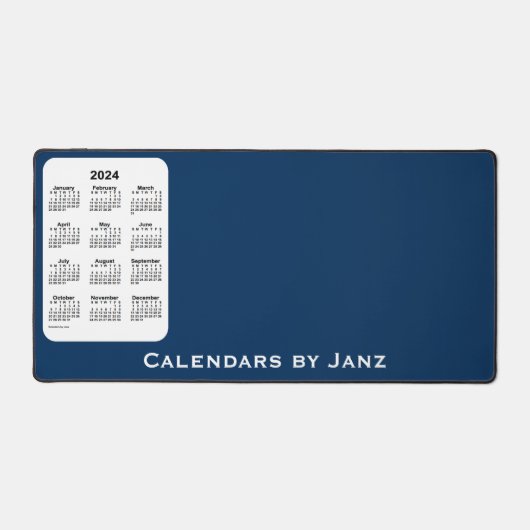 2024 Police Box Blue Two Tone Calendar par Janz (Recto)