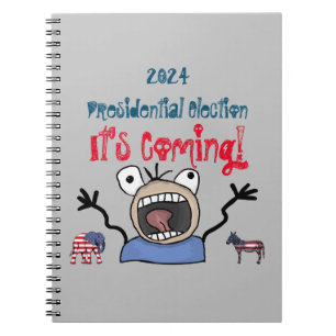 2024 Presidentiële verkiezingen, het komt eraan! Notitieboek