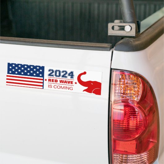 2024 RED WAVE KOMT BUMPERSTICKER (Op Truck)