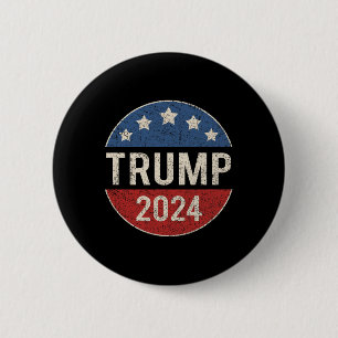 2024 Retro Campaign Button Re Verkozen President T