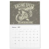 2024 Retro Grunge Motorfiets Kalender (Feb 2027)