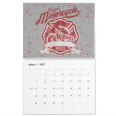 2024 Retro Grunge Motorfiets Kalender (Mar 2027)