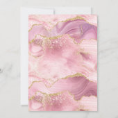 2024 Roze Goud Agate Graduation Party Kaart (Achterkant)