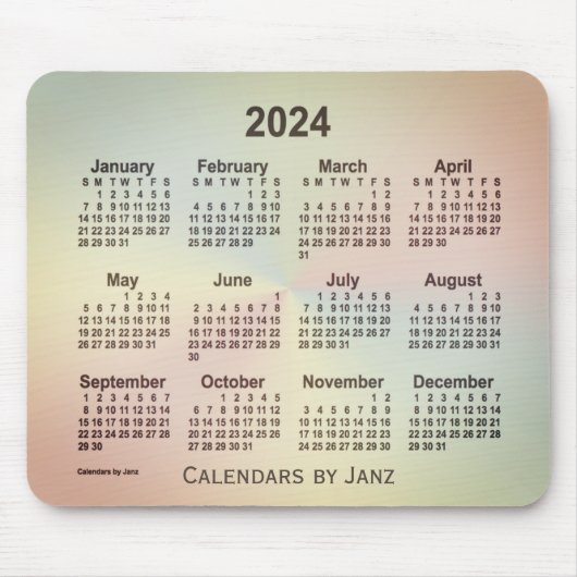 2024 San Telmo Rainbow-kalender door Janz Muismat (Voorkant)