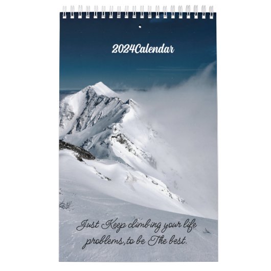 2024 Sneeuwbergen Liefhebbers Kalender (Hoes)