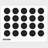 2024 Solar Eclipse Indiana American Totality Sprin Ronde Sticker (Vel)