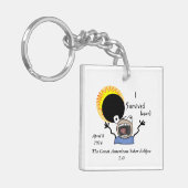 2024 Solar Eclipse Survival Edition Sleutelhanger (Voorkant Links)