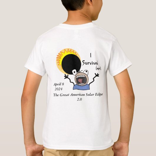 2024 Solar Eclipse Survival Edition T-shirt (Achterkant)