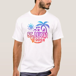 2024 St. Lucia Vakantie of Trip Design T-shirt