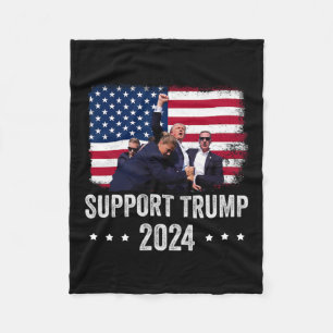 2024 - Steun Trump - Bid voor Amerika Fleece Deken