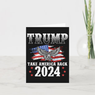 2024 Take America Back Amerikaanse vlag Trump 2024 Kaart