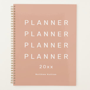 2024 Tendance moderne rose clair hebdomadaire Daté