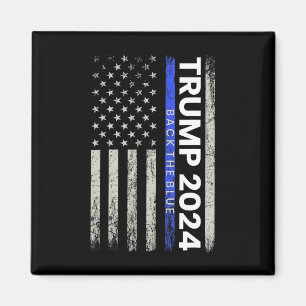 2024 Terug De Blauwe Dunne Blauwe Lijn Politie Ame Magneet