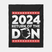 2024 Terugkeer Van De Don Trump 45 47 Amerikaanse Fleece Deken (Voorkant)