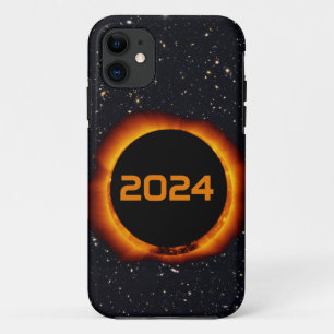 2024 Totaal zonnecrispdatum Starry Sky iPhone 11 Hoesje