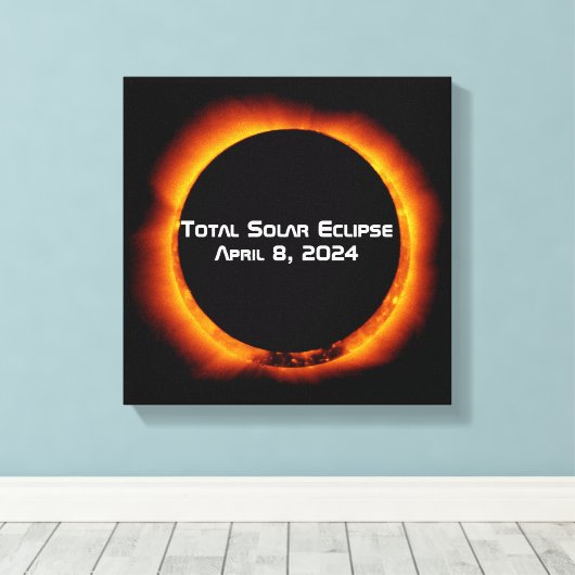 2024 Totaal zonnepanelen Canvas Afdruk (Insitu (Houten vloer))