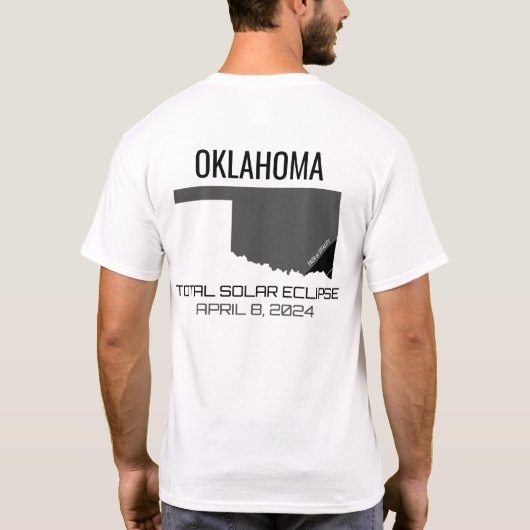 2024 Total Solaire Eclipse Oklahoma T-Shirt (Dos)