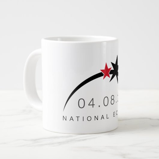 2024 Totale Solar Eclipse Coffee Mok (Voorkant links)