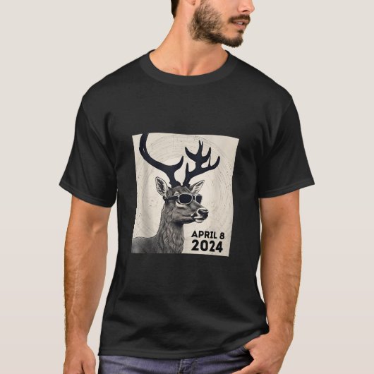 2024 Totale Zon Maan Verduistering April 8 Kijken T-shirt (Voorkant)
