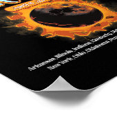 2024 totale zonsverduistering april 8 pad van de e poster (Hoek)