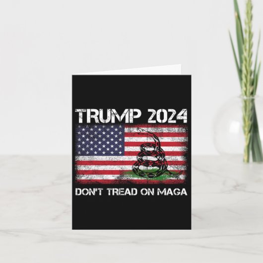 2024 Tread niet op Maga Amerikaanse vlag slang Kaart (Voorkant)