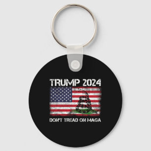 2024 Tread niet op Maga Amerikaanse vlag slang Sleutelhanger