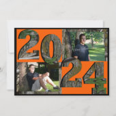 2024 Tree Camo Afstuderen Twin Foto Kaart (Voorkant)